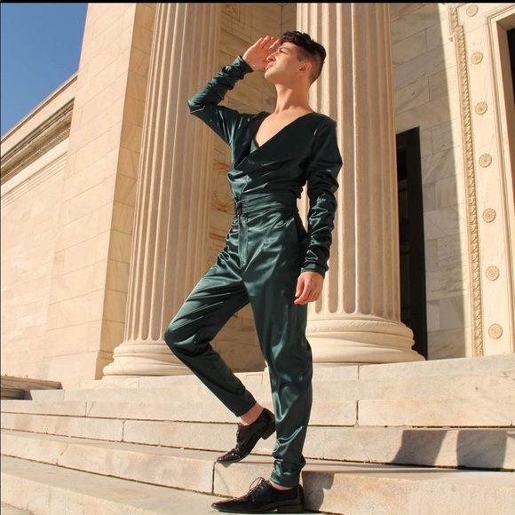 Silk shirt matching pants